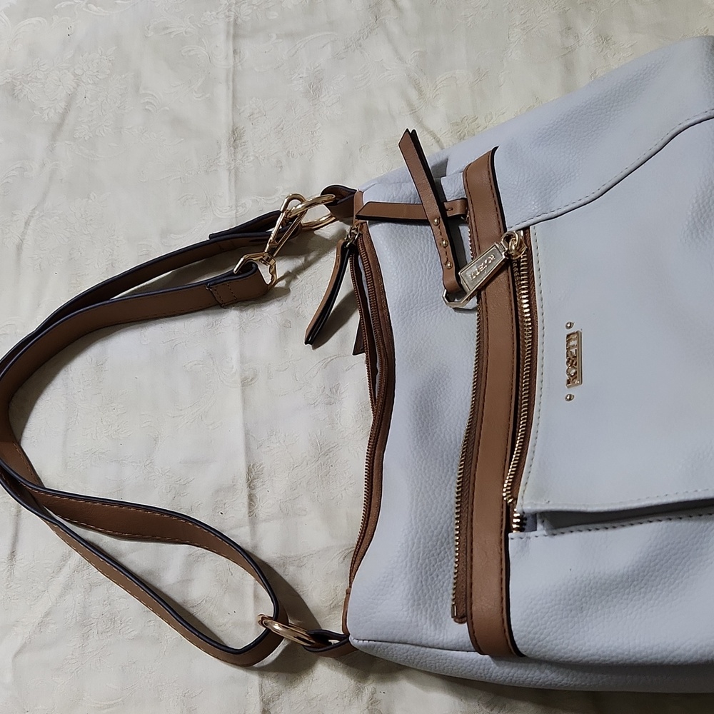 Rosetti White and Brown Shoulder Bag - Picture 10 of 16